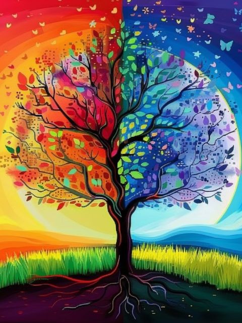 Tree of Life 1 - Paint by numbers