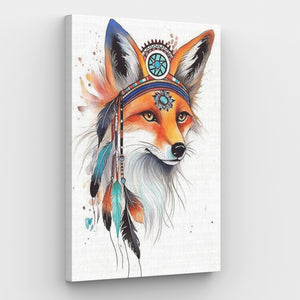 Tribal Fox Canvas – Malen-nach-Zahlen-Shop