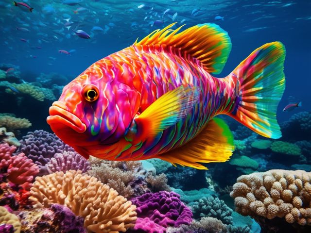 Tropical Fish Paint by numbers