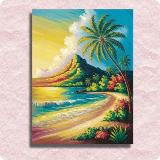 Tropical Island Canvas - Paint by numbers