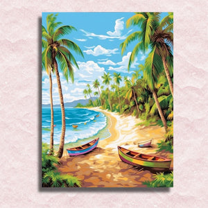 Tropical Island Canvas - Painting by numbers shop