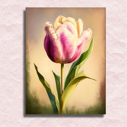 Tulip in Motion Canvas - Schilderen op nummer winkel