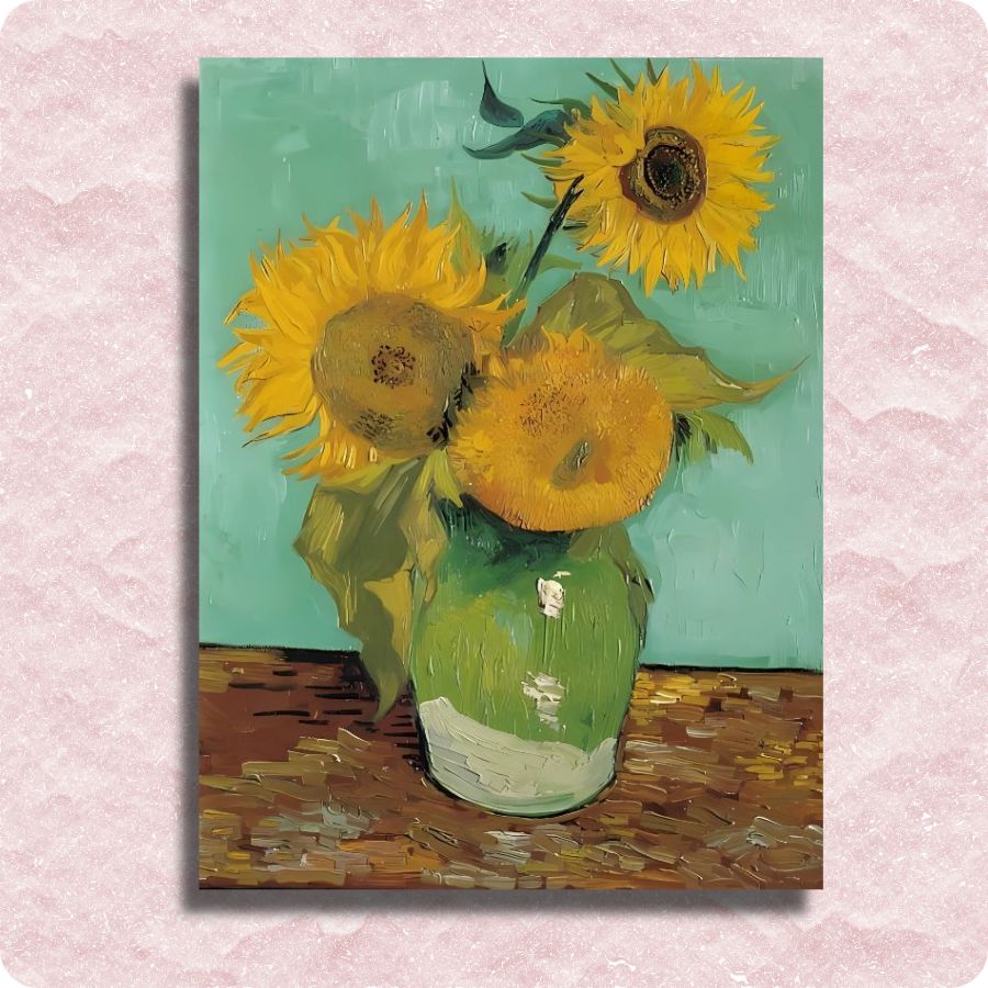 Van Gogh - Vase with Three Sunflowers - Paint by numbers