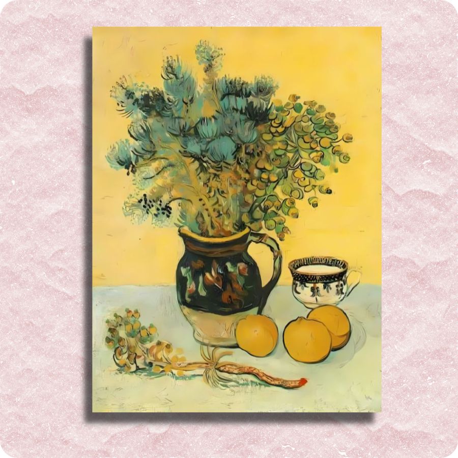 Van Gogh - Still Life Majolica Jug with Wildflowers - Paint by numbers