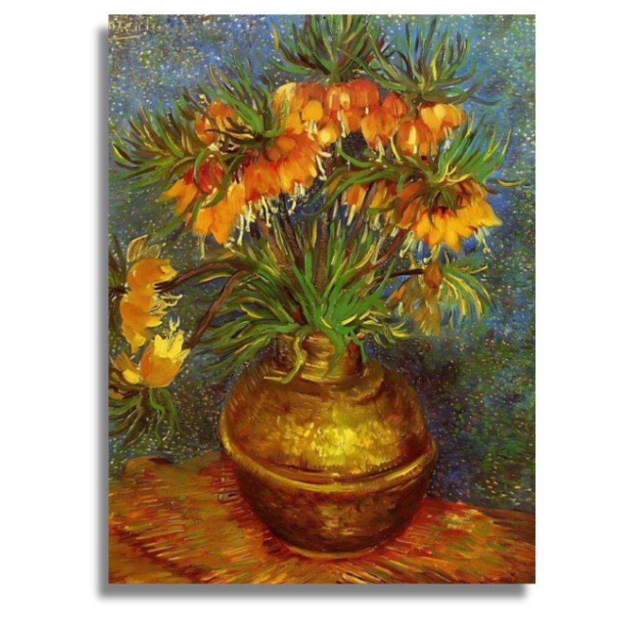 Van Gogh - Fritillaries in a Copper Vase Canvas - Paint by numbers