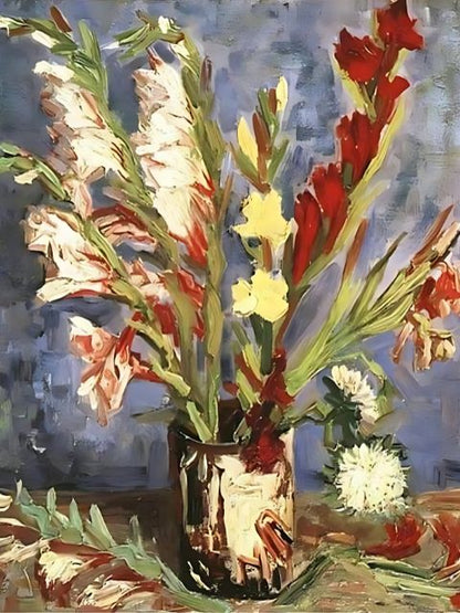 Van Gogh – Vase with Gladioli - Paint by numbers