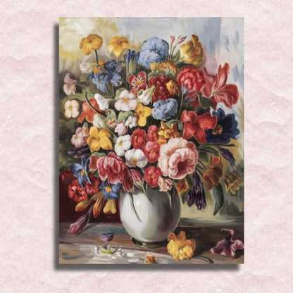 Vase Full of Flowers Canvas - Paint by numbers