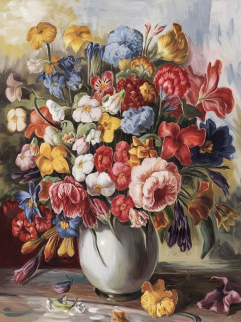 Vase full of top flowers