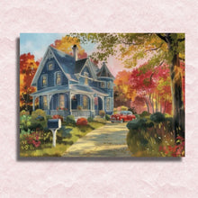Laad de afbeelding in de Gallery-viewer, Victorian House Canvas - Schilderen op nummer winkel