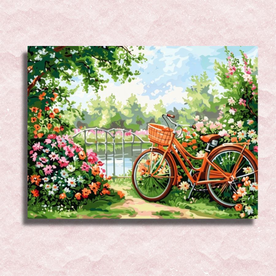 Vintage Bicycle Canvas - Painting by numbers shop