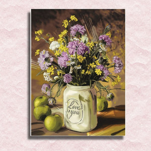 Vintage Feldblumen - Malen nach Zahlen