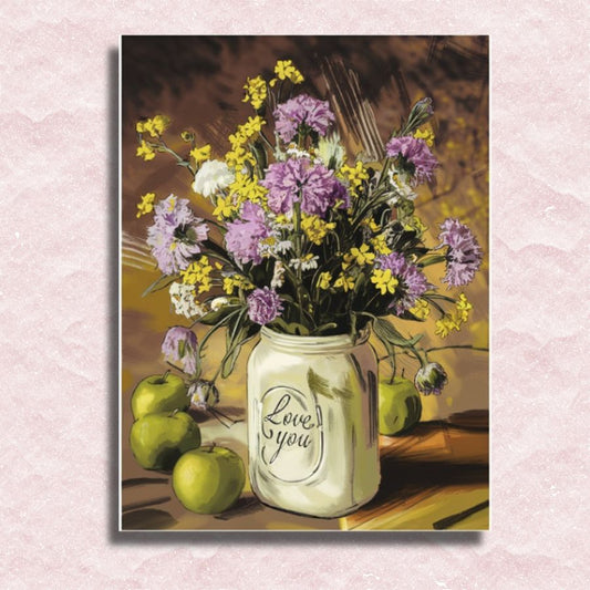 Vintage Feldblumen - Malen nach Zahlen