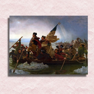 Emanuel Leutze - Washington Crossing the Delaware Canvas - Schilderij op nummerwinkel