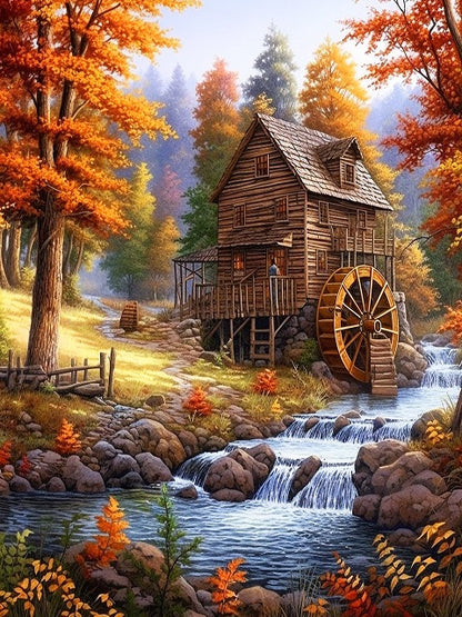 Water Mill - Painting by numbers shop