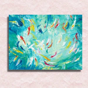 Whirlpool of Fishes Canvas - Painting by numbers shop