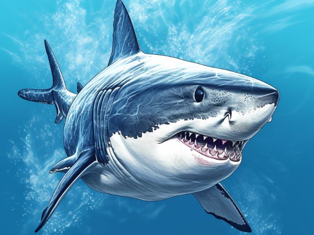 White Shark - Paint by numbers