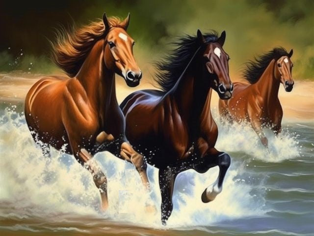 Wild Horses - Painting by numbers shop