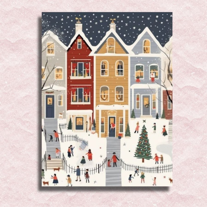 Winter Fun Canvas - Painting by numbers shop