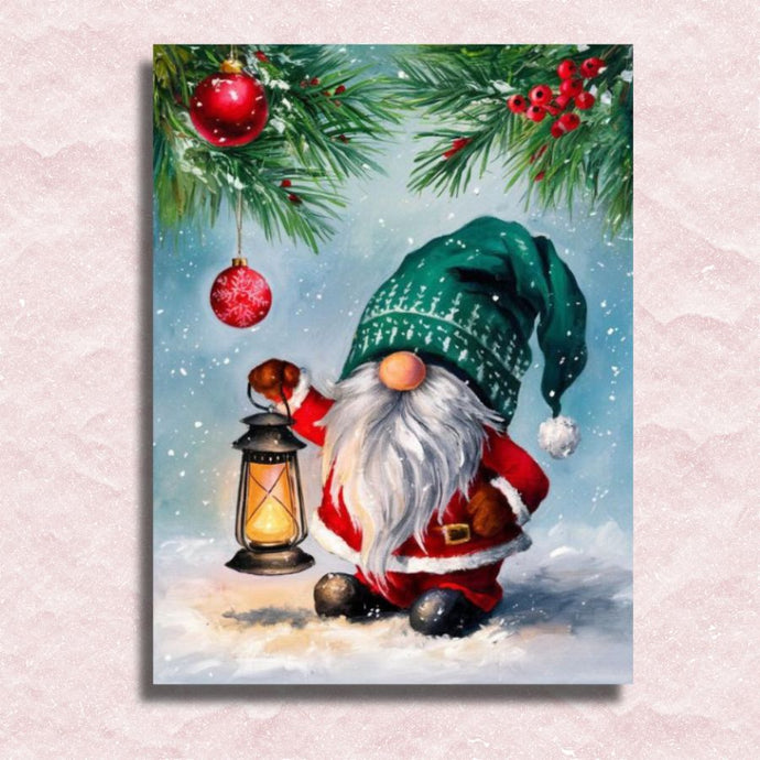 Winterlight Magic Gnome Canvas - Paint by numbers