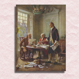 Gerome Ferris – Writing the Declaration of Independence Canvas – Malen-nach-Zahlen-Shop