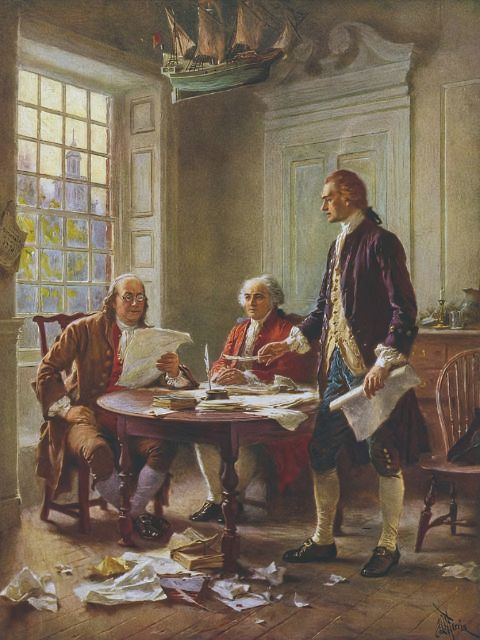 Gerome Ferris - Writing the Declaration of Independence - Painting by numbers shop