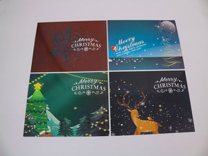Weihnachtskarten Malen nach Zahlen