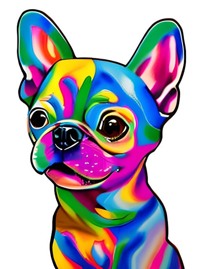Kleurrijke Chihuahua - Schilderen op nummer winkel