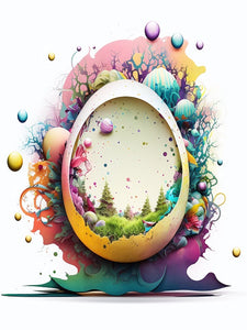 Easter Egg World Fantasy Malen-nach-Zahlen-Kit