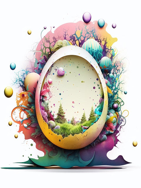 Easter Egg World Fantasy paint by numbers kit