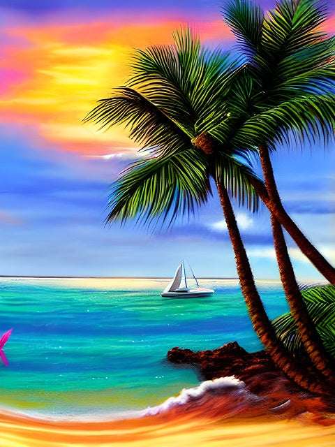 Hawaii Vacation Dream Paint by Numbers