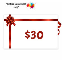 Load image into Gallery viewer, Paint by numbers gift card
