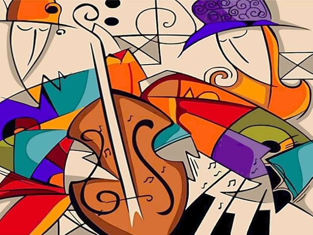 Abstract Music - Painting by numbers shop