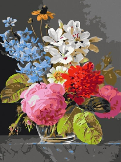 Erstaunlicher Blumenstrauß - Malen-nach-Zahlen-Shop