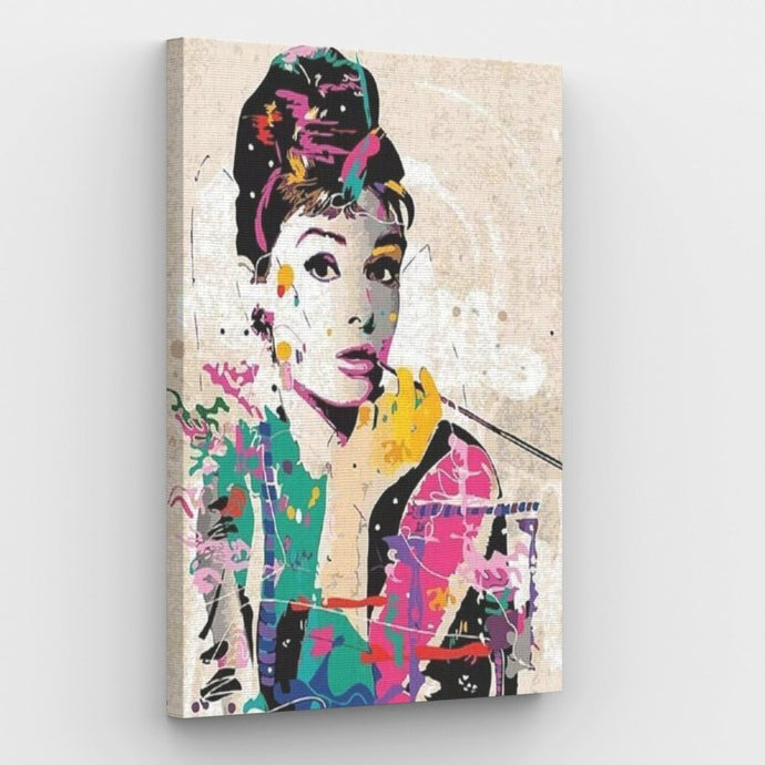 Audrey Hepburn - Painting by numbers shop