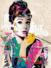 Laden Sie das Bild in den Galerie-Viewer, Audrey Hepburn - Malen-nach-Zahlen-Shop