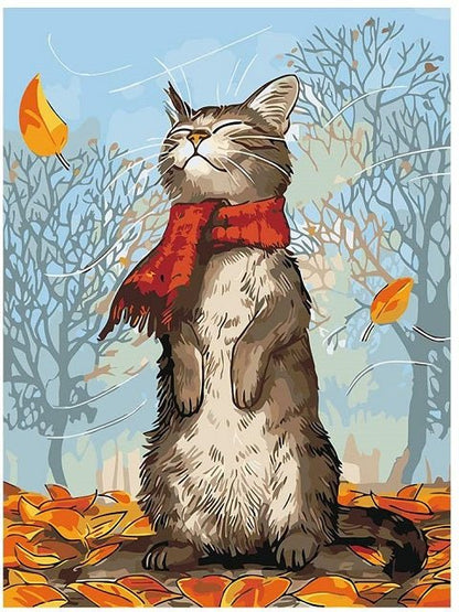 Autumn Kitty - Painting by numbers shop