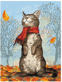 Autumn Kitty - Animal Paint by Numbers – Painting By Numbers Shop