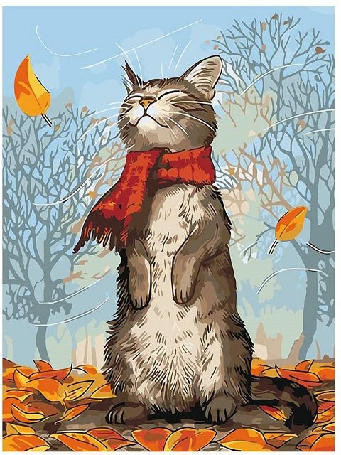 Autumn Kitty - Painting by numbers shop