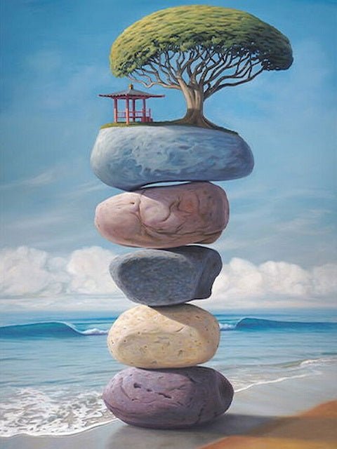 Baobab on Rocks - Painting by numbers shop