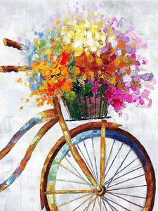 Basket Full of Flowers - Painting by numbers shop