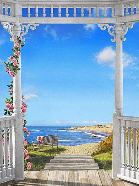 Beach House Balcony - Painting by numbers shop