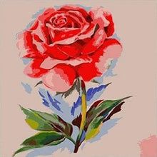 Laden Sie das Bild in den Galerie-Viewer, Beautiful Red Rose - Malen-nach-Zahlen-Shop