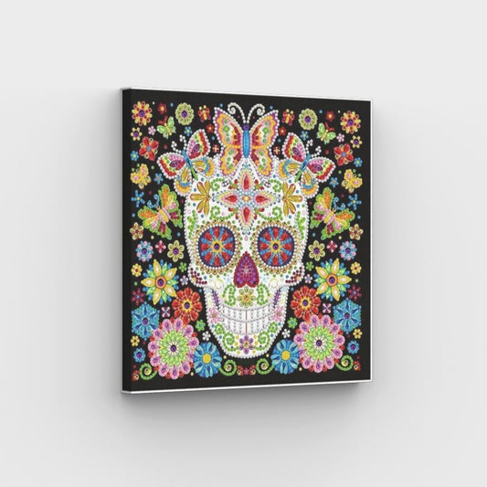 Boho Skull Canvas - Painting by numbers shop