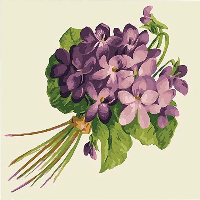 Bouquet of Violets - Painting by numbers shop