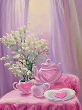 Laden Sie das Bild in den Galerie-Viewer, Breakfast Harmony in Pink Paint by Numbers
