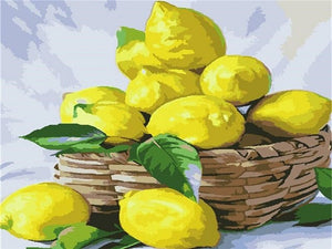 Eimer Zitronen - Malen-nach-Zahlen-Shop