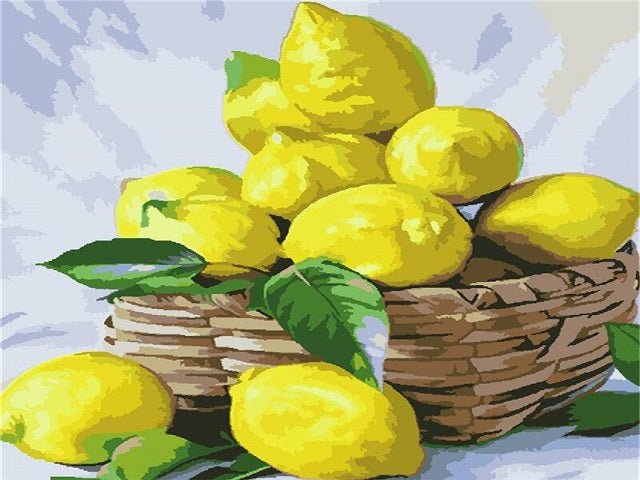 Bucket of Lemons - Painting by numbers shop