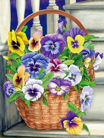Bucket of Violets - Painting by numbers shop