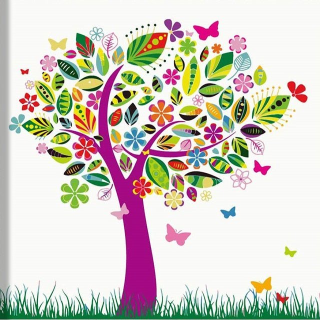 Butterfly Tree - Painting by numbers shop
