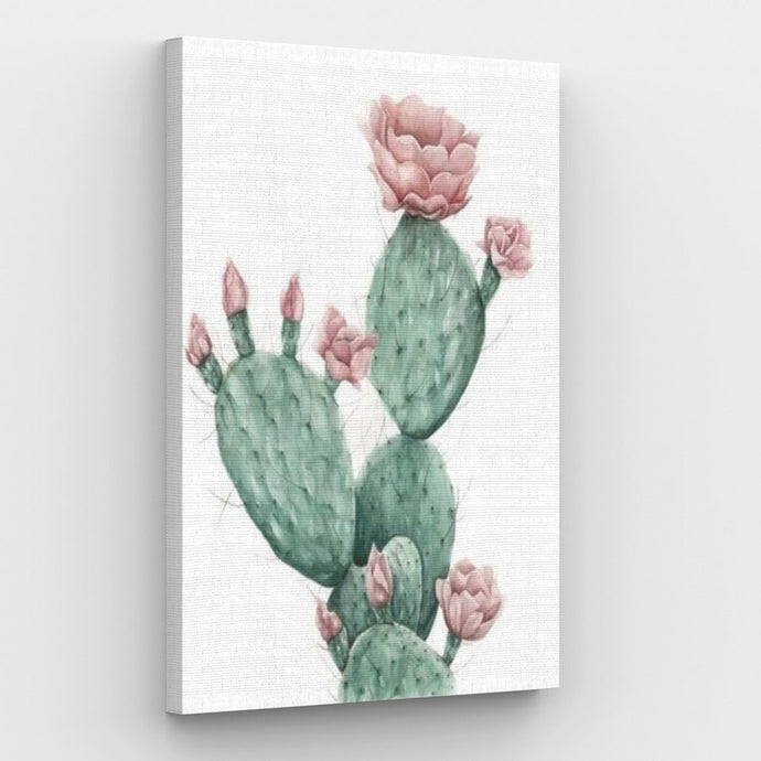Cactus Opuntia Canvas - Painting by numbers shop